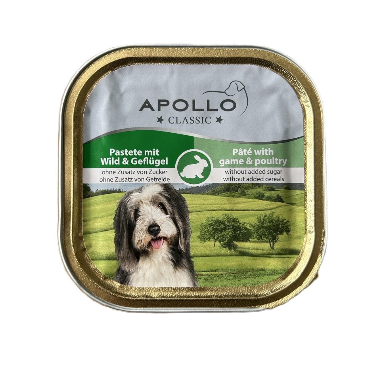 Apollo Hundefutter Adult Pastete mit Wild & Geflügel 300g.jpeg