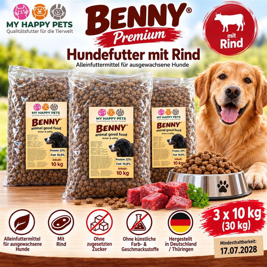 Benny Premium Hundefutter mit Rind.png
