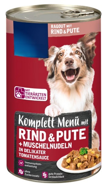 Edeka Hundefutter Ragout mit Rind & Pute 1240g.jpg