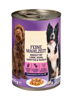Hundefutter Ragout mit Lamm, Huhn, Karotten & Nudeln 400g.jpg
