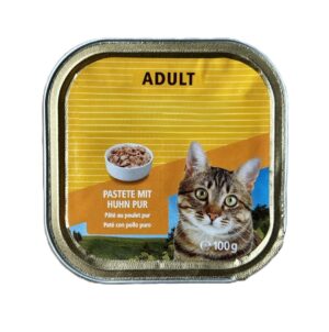 Katzenfutter Adult Pastete mit Huhn pur 100g.jpeg