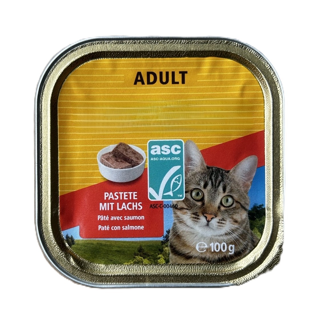 Katzenfutter Adult Pastete mit Lachs 100g.jpeg