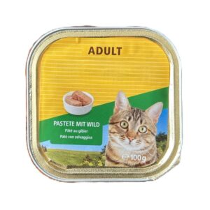 Katzenfutter Adult Pastete mit Wild 100g.jpg