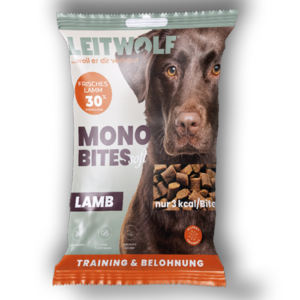 Leitwolf Mono Bites Hunde Snack Lamm 80g.png