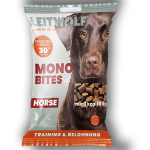 Leitwolf Mono Bites Hunde Snack Pferd 80g.png