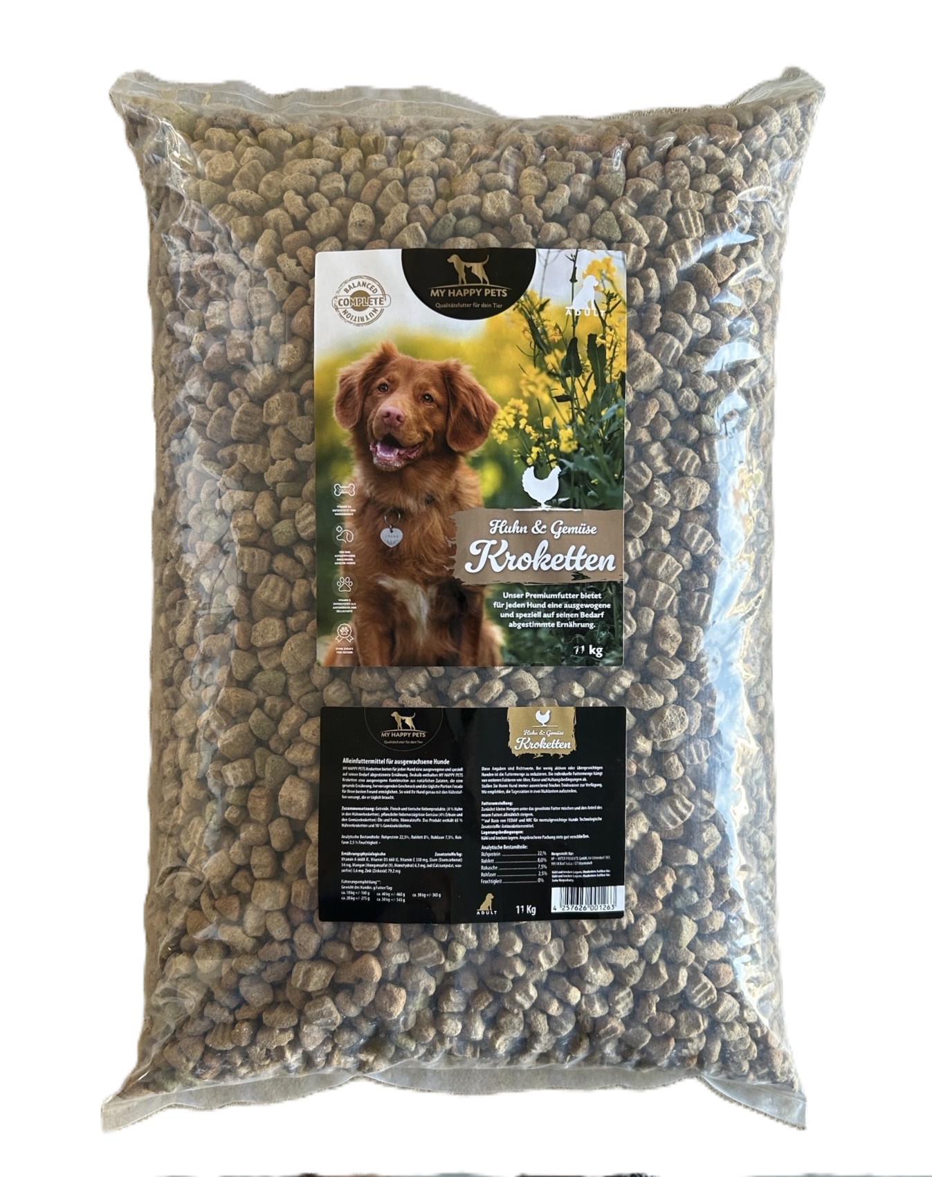 MHP Hundefutter Huhn und Gemüsekroketten 9kg.jpeg