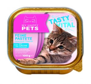 My Happy Pets Katzenfutter Pastete mit Lachs 100g