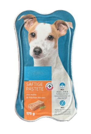 Premium Hundefutter Pastete mit Huhn & frischen Herzen 175g.jpeg