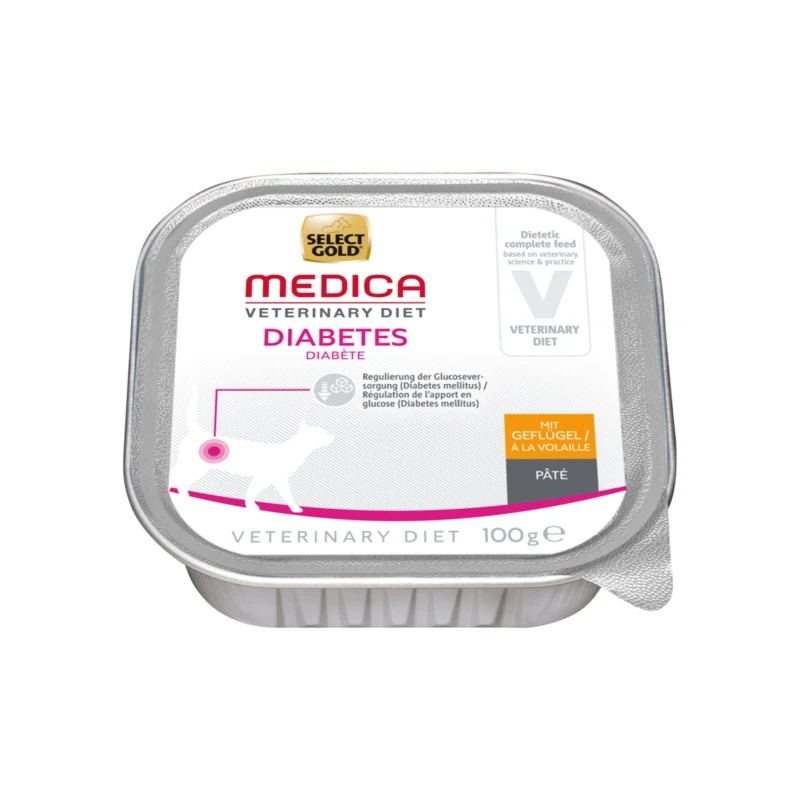 SELECT GOLD Medica Diabetes 16x100g Geflügel.webp